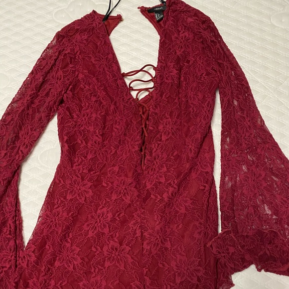 Forever 21 ruby red romper - Picture 2 of 2